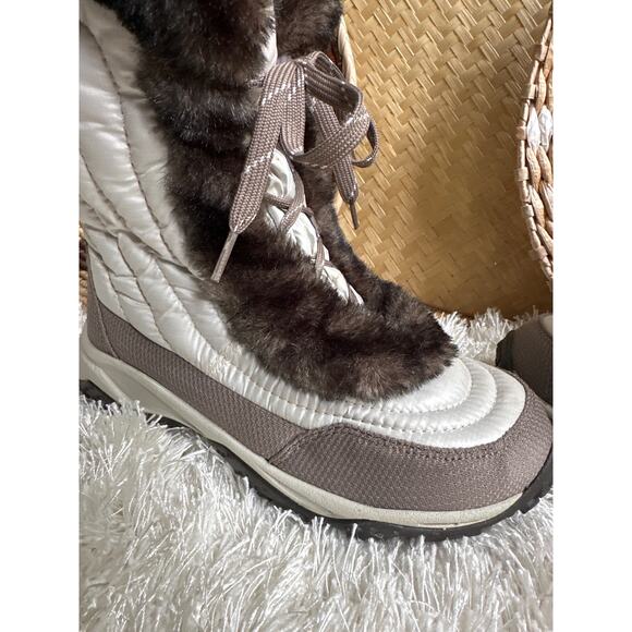 The North Face Nuptse Icepick down filled puffer fur women’s winter boots 7 - Picture 10 of 13